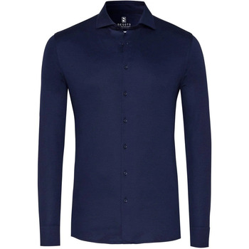 Desoto Essential Overhemd Hai Jersey Navy Blauw