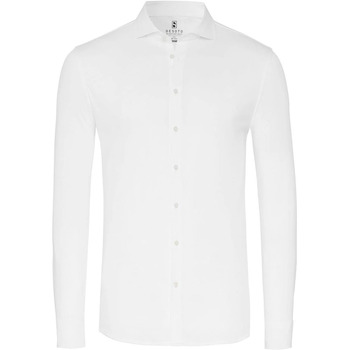 Textiel Heren Overhemden lange mouwen Desoto Essential Overhemd Hai Jersey Wit Wit