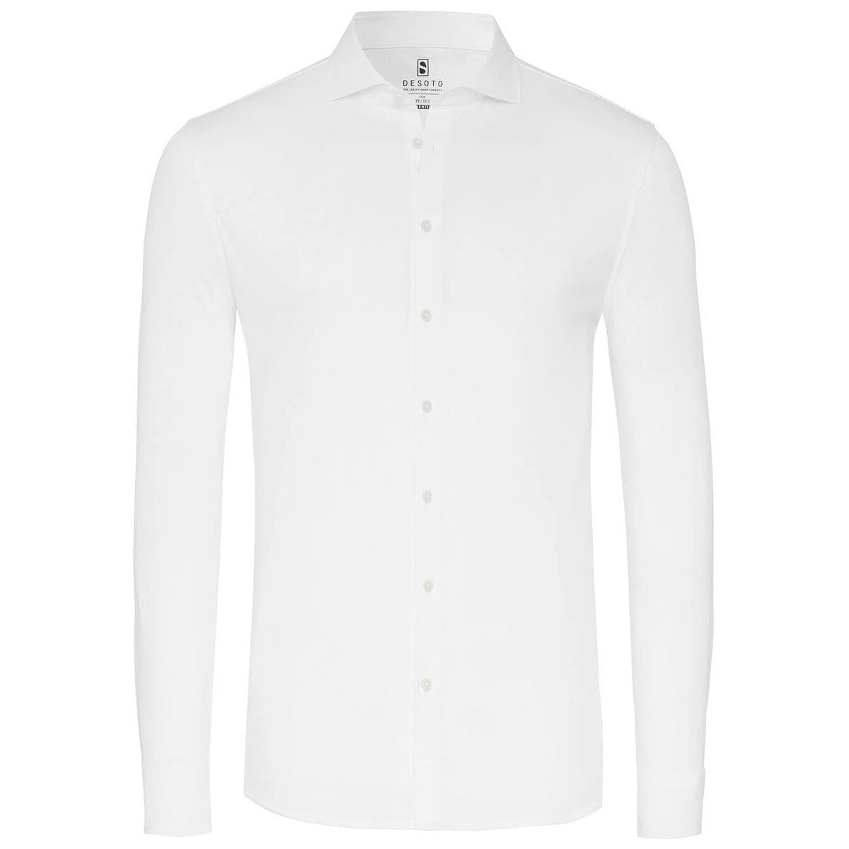 Textiel Heren Overhemden lange mouwen Desoto Essential Overhemd Hai Jersey Wit Wit