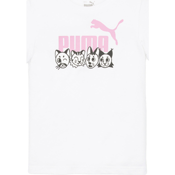 Textiel Jongens T-shirts & Polo’s Puma  Wit