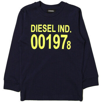 Textiel Jongens T-shirts & Polo’s Diesel  Blauw