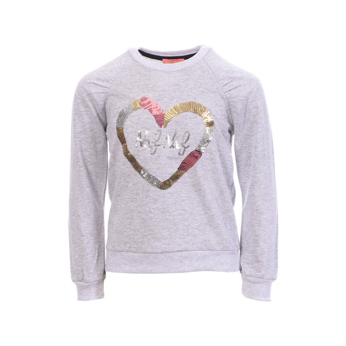 Textiel Meisjes Sweaters / Sweatshirts Naf Naf  Grijs