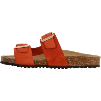 Schoenen Dames Leren slippers Geox 234329 Oranje