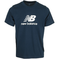 Textiel Heren T-shirts korte mouwen New Balance Se Log Ss Blauw