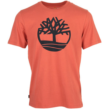 Textiel Heren T-shirts korte mouwen Timberland Tree Logo Short Sleeve Rood