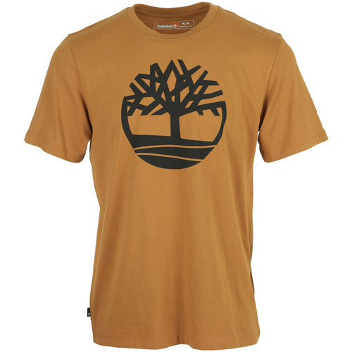 Textiel Heren T-shirts korte mouwen Timberland Tree Logo Short Sleeve Bruin