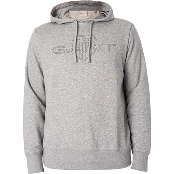 Gant Pullover-hoodie met grafisch logo Grijs