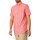 Textiel Heren Overhemden korte mouwen Gant Normaal katoenlinnen overhemd met korte mouwen Roze