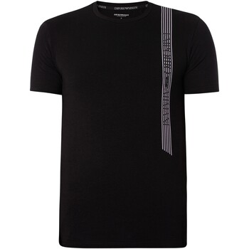 Textiel Heren Pyjama's / nachthemden Emporio Armani Lounge Crew T-shirt Zwart
