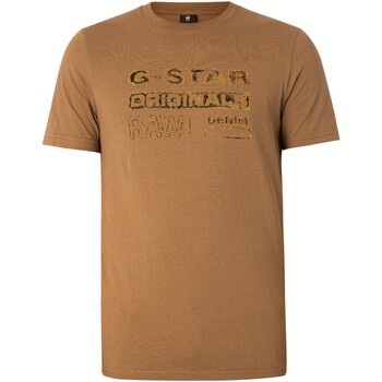 G-Star Raw T-shirt Korte Mouw Distressed Originals slank T-shirt