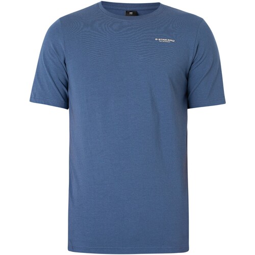 Textiel Heren T-shirts korte mouwen G-Star Raw T-shirt met slanke basis Blauw