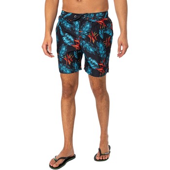 Textiel Heren Zwembroeken/ Zwemshorts Superdry Hawaiiaanse print 17 zwemshorts Multicolour