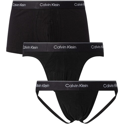 Ondergoed Heren BH's Calvin Klein Jeans 3-pack Dit is liefde-multipack Zwart