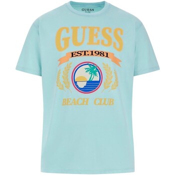 Textiel Heren T-shirts korte mouwen Guess  Multicolour