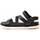 Schoenen Dames Sandalen / Open schoenen Leindia 89628 Zwart