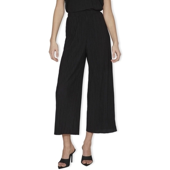 Textiel Dames Broeken / Pantalons Vila Prisilla Trousers - Black Beauty Zwart
