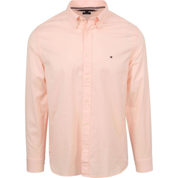 Textiel Heren Overhemden lange mouwen Tommy Hilfiger Overhemd Flex Lichtroze Roze