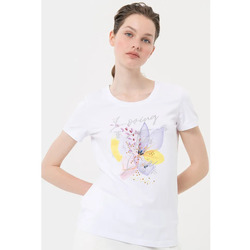 Textiel Dames T-shirts & Polo’s Fracomina FR24ST3004J464N5 Kleurloos