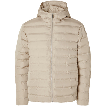 Selected Donsjas Barry Quilted Hooded Jacket Pure Cashmere