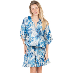 Textiel Dames Korte jurken Isla Bonita By Sigris Jurk Blauw