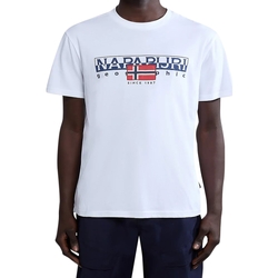 Textiel Heren T-shirts korte mouwen Napapijri 234922 Wit