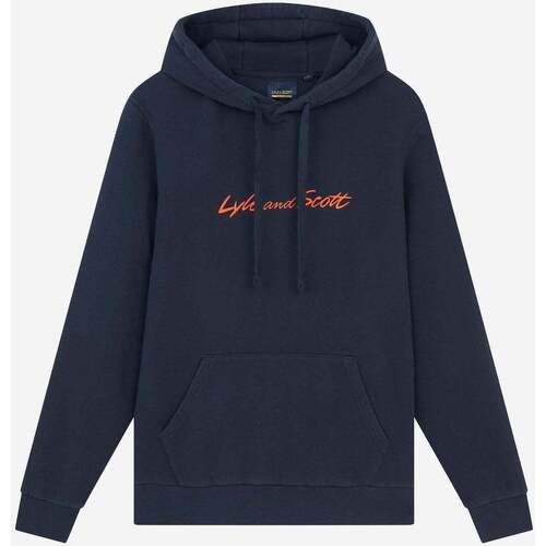 Textiel Heren Sweaters / Sweatshirts Lyle & Scott Embroidered logo hoodie Oranje