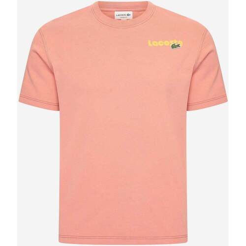 Textiel Heren T-shirts & Polo’s Lacoste backprint tee Rood