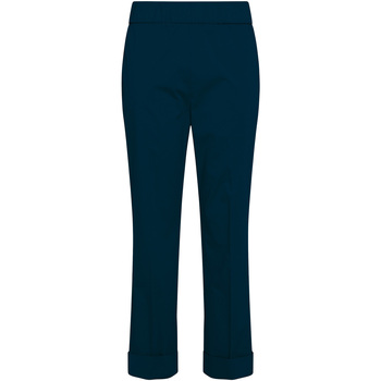 Textiel Dames Broeken / Pantalons Deha Poplin Straight Pants Blauw