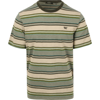 Textiel Heren T-shirts & Polo’s Superdry T-Shirt Strepen Groen Groen