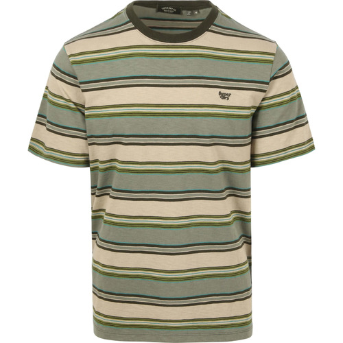 Textiel Heren T-shirts & Polo’s Superdry T-Shirt Strepen Groen Groen