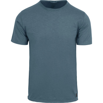 Textiel Heren T-shirts & Polo’s Dstrezzed Mc Queen T-shirt Melange Mid Blauw Blauw