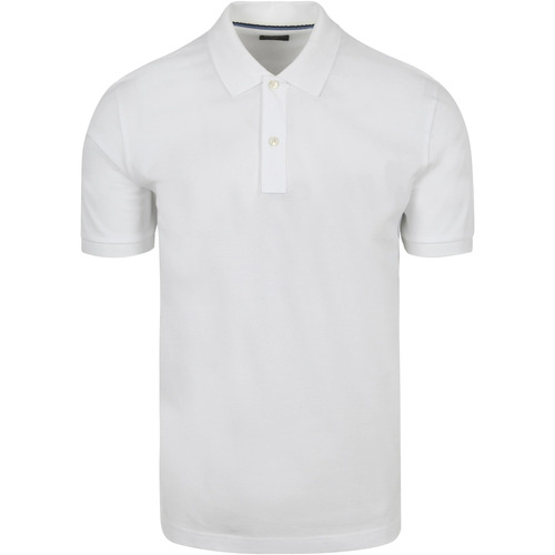 Textiel Heren T-shirts & Polo’s Olymp Poloshirt Piqué Wit Wit