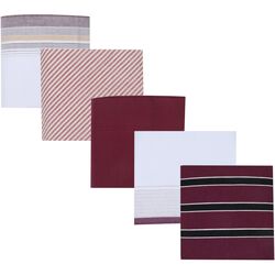 Textiel Heren Stropdassen en accessoires Suitable Zakdoeken 5-Pack Dessin Bordeaux Multicolour