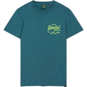 Textiel Heren T-shirts korte mouwen Superdry 235546 Blauw