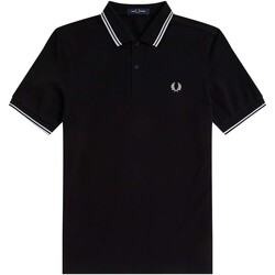 Textiel Heren T-shirts & Polo’s Fred Perry Fp Twin Tipped Fred Perry Shirt Zwart