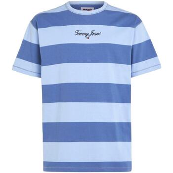 Textiel Heren T-shirts korte mouwen Tommy Jeans  Blauw