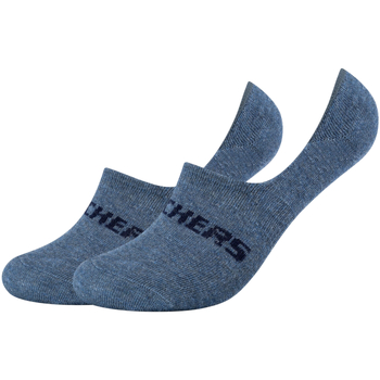 Accessoires Socks Skechers 2PPK Mesh Ventilation Footies Socks Blauw