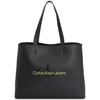 Tassen Dames Handtassen kort hengsel Calvin Klein Jeans K60K610825 Zwart