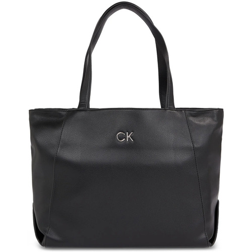 Tassen Dames Handtassen kort hengsel Calvin Klein Jeans K60K611766 Zwart