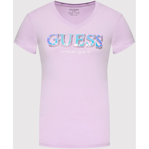 Textiel Dames T-shirts & Polo’s Guess W2GI05 J1300 Violet