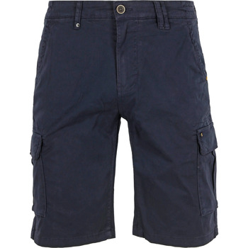 Textiel Heren Broeken / Pantalons No Excess Cargo Short Navy Blauw