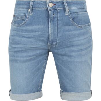 Textiel Heren Broeken / Pantalons No Excess Denim Short Lichtblauw Blauw