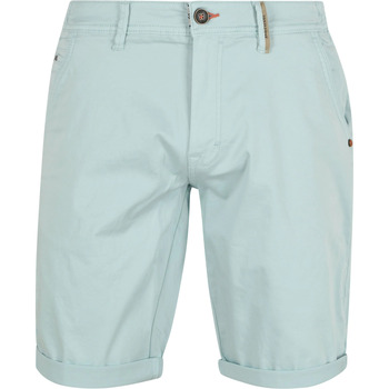 Textiel Heren Broeken / Pantalons No Excess Chino Short Aquablauw Multicolour