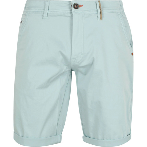 Textiel Heren Broeken / Pantalons No Excess Chino Short Aquablauw Multicolour