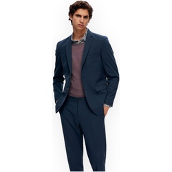 Textiel Heren Jacks / Blazers Selected 16087824 BLUEDEPTHS Blauw