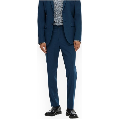 Textiel Heren Broeken / Pantalons Selected 16087825 BLUEDEPTHS Blauw