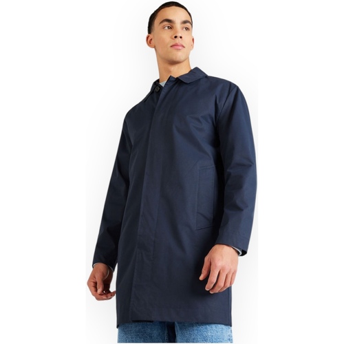 Textiel Heren Trenchcoats Selected 16091586 SKYCAPTAIN Blauw