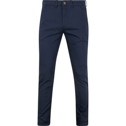 Textiel Heren Broeken / Pantalons Cast Iron Riser Chino Navy Blauw