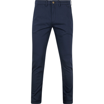 Textiel Heren Broeken / Pantalons Cast Iron Riser Chino Navy Blauw