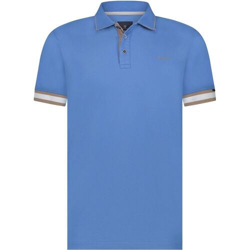 Textiel Heren T-shirts & Polo’s State Of Art Piqué Polo Plain Blauw Blauw